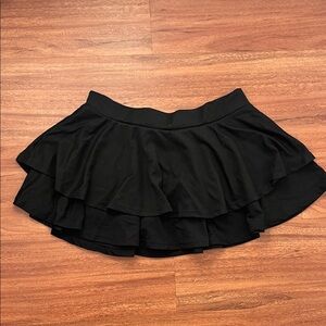Elegant Black Layered Skirt